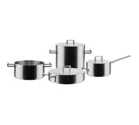 Batterie de cuisine CONVIVIO, set de 4 pc, avec couvercles, acier inoxydable, Alessi
