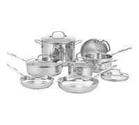 Batterie De Cuisine Cuisinart 77-11g Inox Poli 11 Pièces Tous Feux Dont Induction