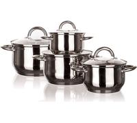 Batterie de cuisine en acier inoxydable Modena 8 pcs