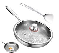 Batterie de cuisine en titane pour sauter et préparer des omelettes