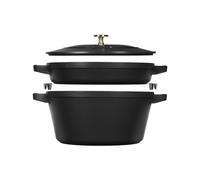 Batterie de Cuisine Ensemble 2 Pièces Staub Fonte 40508-383-0 Noir