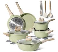 Batterie De Cuisine Induction 15 pièces JUST PERFECTO - Set De Casseroles Et Poeles - Tous Feux Dont Induction - Aluminium