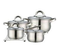 Feel Maestro Batterie de cuisine MR-2021 Inox 8 pièces Induction 4 couvercles + dessous de plat