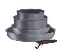 Batterie de cuisine INGENIO NATURAL FORCE L3969053, set de 5, gris, aluminium, Tefal