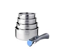 Batterie de cuisine inox 5 pcs avec manche amovible Arthur Martin AM7457