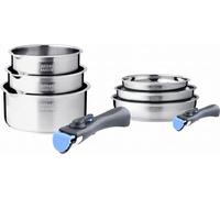 Batterie de cuisine inox 8 pièces avec 2 manches amovibles Arthur Martin AM2687