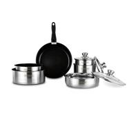 Batterie De Cuisine Inox Anti Adhésif 10 Pcs Tfi Flex10 Ix De Kitchencook
