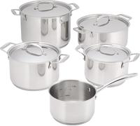 Batterie de cuisine Judge Essentials 9 pièces, acier inoxydable 18/10, 16/18/20/24 cm, argent