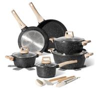 Batterie de cuisine - JUST PERFECTO - JL-27 - Tous feux (induction) - 15 pièces - Anti-adhésif