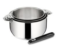 Batterie De Cuisine Lagostina Salvaspazio 4pcs Casseroles 16/18/20cm
