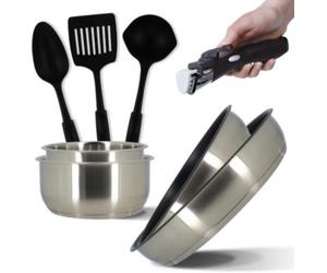 Batterie de cuisine MENASTYL 8 pcs inox amovible