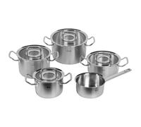 Batterie de cuisine ORIGINAL PROFI, avec casserole à sauce, set de 5 pc, argent, acier inoxidable, Fissler