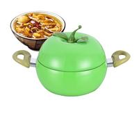- Batterie de cuisine pour et avec revêtement antiadhésif - Poêle à frire avec couvercle - Pour cuisinière à induction et de cuisson à induction - Pour rôtir, cuire, mijoter, soupe au lait et