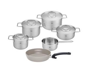 Batterie de cuisine PURE + poêle universelle CERATAL COMFORT, set de 6, Fissler