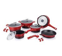 Batterie de cuisine - ROYALTY LINE - Professionnelle - 14 pièces - Fonte aluminium - Poignées amovibles