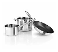 Batterie de cuisine, set de 3 pc, argent, acier inoxidable, Eva Solo