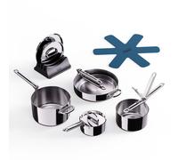 Batterie de cuisine SPACE 1000032, set de 5 pc, argent, acier inoxidable, Joseph Joseph