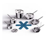 Batterie de cuisine SPACE 1000033, set de 6 pc, argent, acier inoxidable, Joseph Joseph
