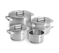 Batterie de cuisine STEEL, set de 4 pc, acier inoxidable, WOLL
