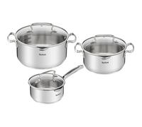 Batterie de cuisine - TEFAL - Duetto G719S674 - 6 pièces - Acier inoxydable - Compatible induction