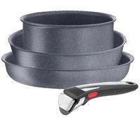 Batterie de cuisine Tefal Ingenio Natural On, 4 pièces, empilable, revêtement antiadhésif