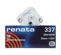 Batterie de montre - Renata - 337 SR416SW - Argent - 1.55V - 10 pièces