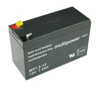 Batterie de plomb - MULTI POWER - MP7,2-12 - 12V 7,2Ah - AGM - Longue durée de vie