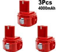 batterie de rechange 12V, capacité 4000mAh, rechargeable Ni-Mh, 3PCS 4.0Ah batterie