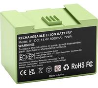 Batterie de rechange, 14,4 V, compatible avec plusieurs modèles Roomba, lot de 2 batteries de 5 000 mAh