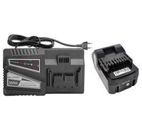 Batterie de rechange 5,0 Ah pour Hitachi 18 V BSL1850 et chargeur UC18YFSL | Compatible avec les batteries HiKOKI 18 V : BSL1815, BSL1820, BSL1830, BSL1850. Chargeur : UC18YFSL,UC18YSL3, UC18YKSL