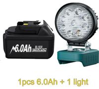 Batterie de rechange compatible Makita, 18V Li-Ion 6Ah 18650, or, convient pour BL1830/BL1840/BL1850