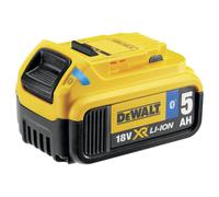 Batterie de rechange DCB184B-XJ DeWALT - Batterie Bluetooth 18 V / 5 Ah Li-Ion XR - Batterie coulissante robuste pour toutes les applications de chantier