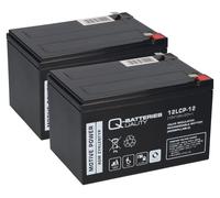 Batterie de rechange f. Alber E-Fix, Max-E, V-Max et Quix 2x 12LCP-12 12V-13Ah Résistant au cyclage QB