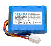 Batterie de rechange lithium-ion 20 V 3000 mAh pour Landxcape LX790, Ferrex 800 m² 2021 LA0001 LA0002 WA3230 WA323, Worx Landroid S300 S390 m² S450i S500i S7 00i WRR 100SI-115MI