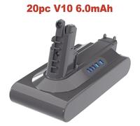 Batterie de rechange pour aspirateur sans fil - V10 Li-Ion - 6,0 Ah (6000 mAh) - Lot de 20 - Compatible avec les modèles V10/SV12 Absolute/Fluffy/Animal - Bleu ciel