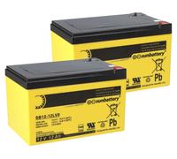 Batterie de rechange pour centrale d'alarme incendie Minimax FMZ 5000 mod S 2x AGM Batterie 12V 12Ah avec VdS
