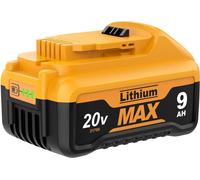 Batterie de rechange pour DeWalt 20V, DCB200, 9000 mAh 21700 Li-Ion, beige, compatible avec DCB182/DCB180/DCB181