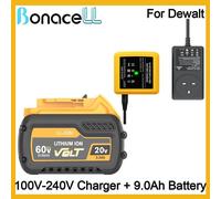 Batterie de rechange pour DeWalt DCD805, 20V/60V Li-Ion 21700, 9,0 Ah, Beige