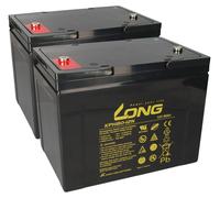 Batterie de rechange pour Invacare Comet et Comet HD 2x Kung Long Batterie au plomb 12V 80Ah Longlife