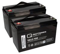 Batterie de rechange pour Lecson HS-915, 928 et 928SL 2x Quality-Batteries Batterie au plomb 12LC-100 / 12V 107Ah
