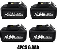 Batterie de rechange pour Makita 18V, grise, compatible avec BL1830/BL1840/BL1840B/BL1850/BL1850B/BL1890
