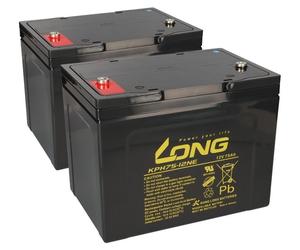 Batterie de rechange pour Ortopedia 900C à partir de BJ1991 2 x 12V 75Ah plomb AGM jeu de batteries résistant au cyclage