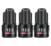 Batterie de rechange pour outils Bosch, capacité 3000mAh, compatible avec plusieurs modèles,pack de 3 3000 mAh