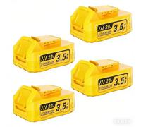 Batterie de rechange pour outils électriques 20 V MAX - DCBP034 - 3 500 mAh Li-Ion - Compatible avec les modèles DCB206/205/204 - Lot de 4 - Sans chargeur