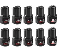 Batterie de rechange pour outils électroportatifs Bosch, capacité 3000mAh, 10,8V/12V Max, 10 PIECES