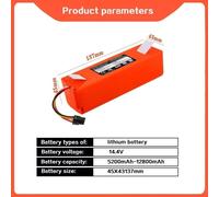 Batterie de rechange pour robot aspirateur - BRR-2P4S-5200S - 14,4 V, 5 200 mAh, Li-Ion - compatible avec les modèles S50, S51, S55, S5 Max et S6 - e CE - 1 pièce