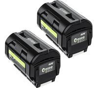 Batterie de rechange pour Ryobi 40V, Lithium-Ion 6000 mAh, compatible avec la série OP4050/OP4060, pour tondeuse à gazon, couleur gris