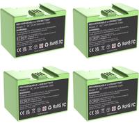 Batterie de rechange Roomba i7 - Pack de 4 batteries Li-Ion - Compatible avec i3/i4/e5/e6 - Plus de 3500 mAh - Batteries uniquement - Rose