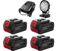 Batterie de remplacement, 18V, capacité de 6000mAh, Ensemble 6