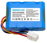Batterie de remplacement 20V 3000mAh Li-Ion pour les robots tondeuses Landxcape, Ferrex et Worx Landroid